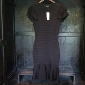 bebe Ruffle and Mesh Dress